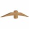 Ekena Millwork Bellingham Timber Gable Bracket, Western Red Cedar, 72"W x 12"H x 5 1/2"D x 5 1/2"F, 4/12 Pitch GBW072X12X0606BEL00SWR - alternate 5